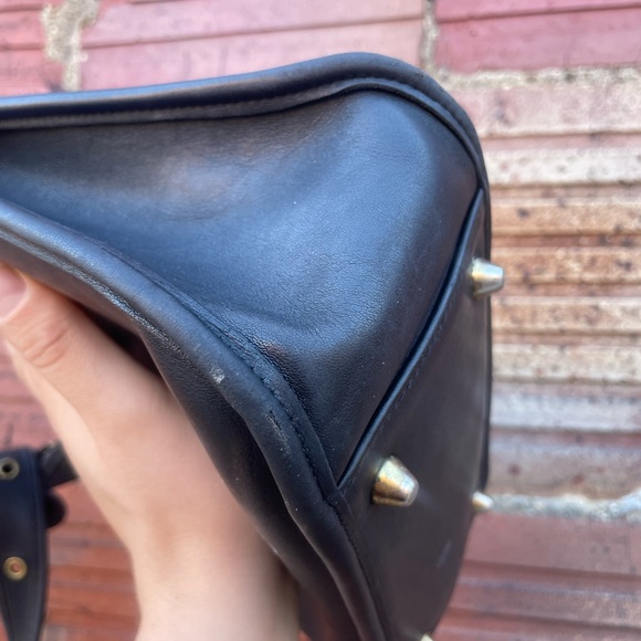 Coach 9966 Vintage JANICE LEGACY Black Glove Leather Crossbody Shoulder Bag USA - Picture 14 of 15